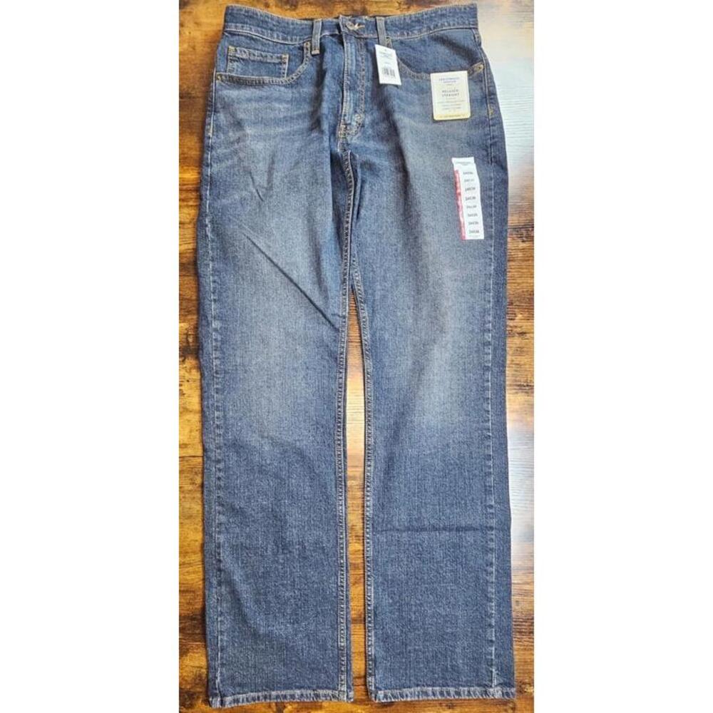 Levi Strauss Signature Gold 34x36 Comfort Flex Relaxed Straight Fit Jeans NWT